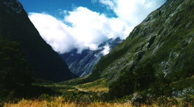 On the way to Milford sound