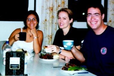 Alison, Rachael + me killing 6kg of steak