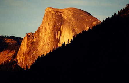 Half Dome at sunset