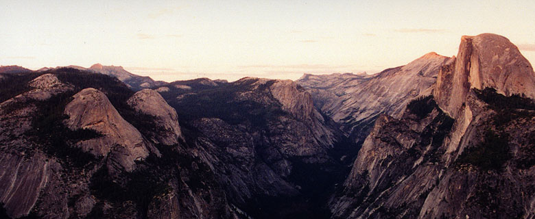 Half Dome after sunset